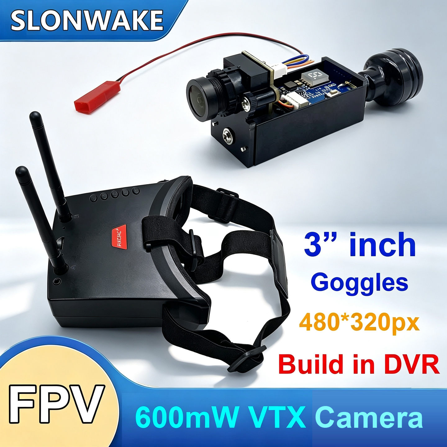 Fpv Drone Antenna - 5.8G 56CH Dual Antennas FPV Goggles