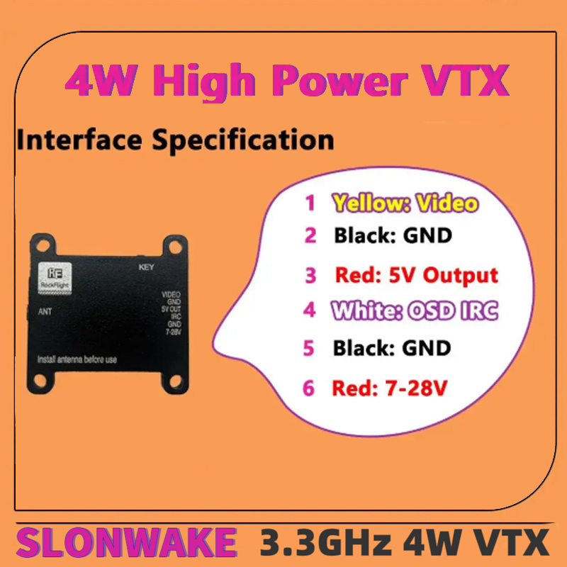 SLONWAKE FPV 3.3G 16CH 4000mW  - Fpv Drone Antenna recensione e prezzo