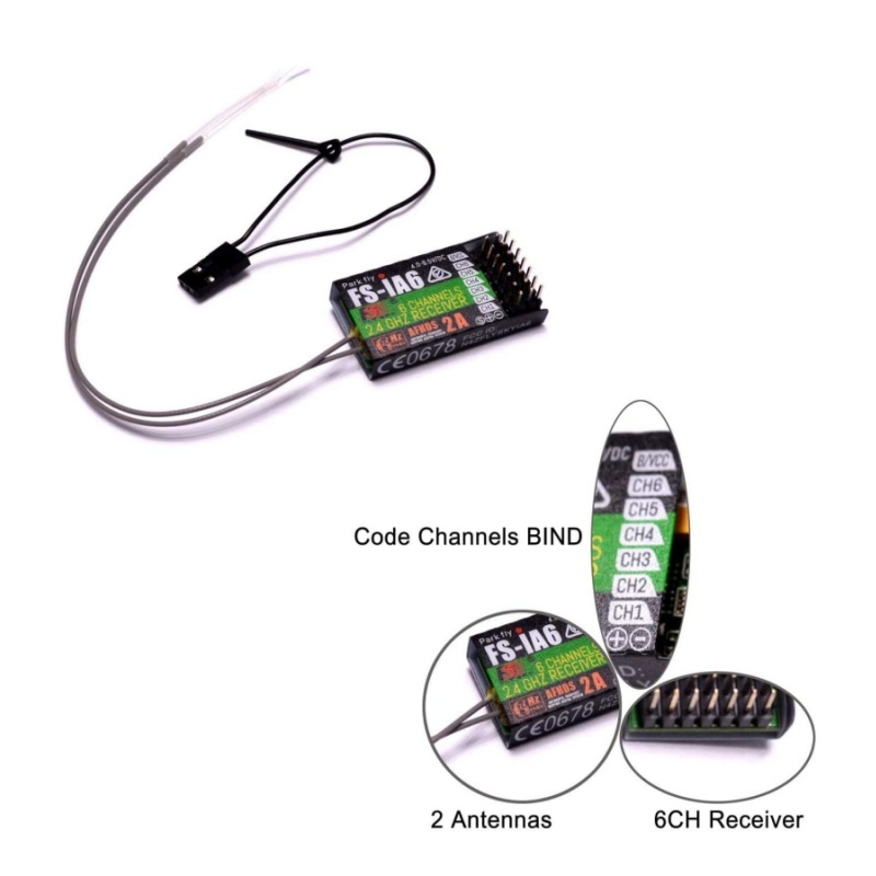 Flysky FS-IA6 Receiver 6CH Dua - Fpv Drone Antenna recensione e prezzo