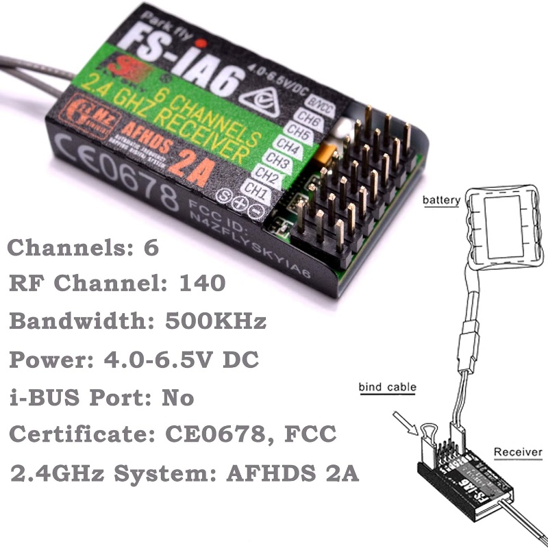 Flysky FS-IA6 Receiver 6CH Dua - Fpv Drone Antenna recensione e prezzo
