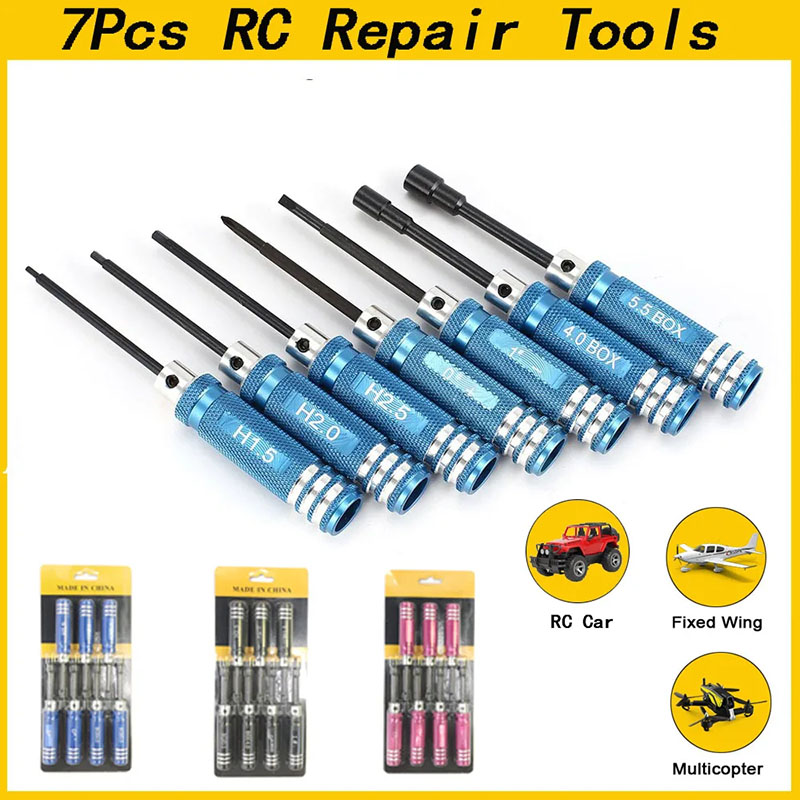 7Pcs 1.5 2.0 2.5mm RC Hex Driv - Fpv Drone Tool Kit recensione e prezzo