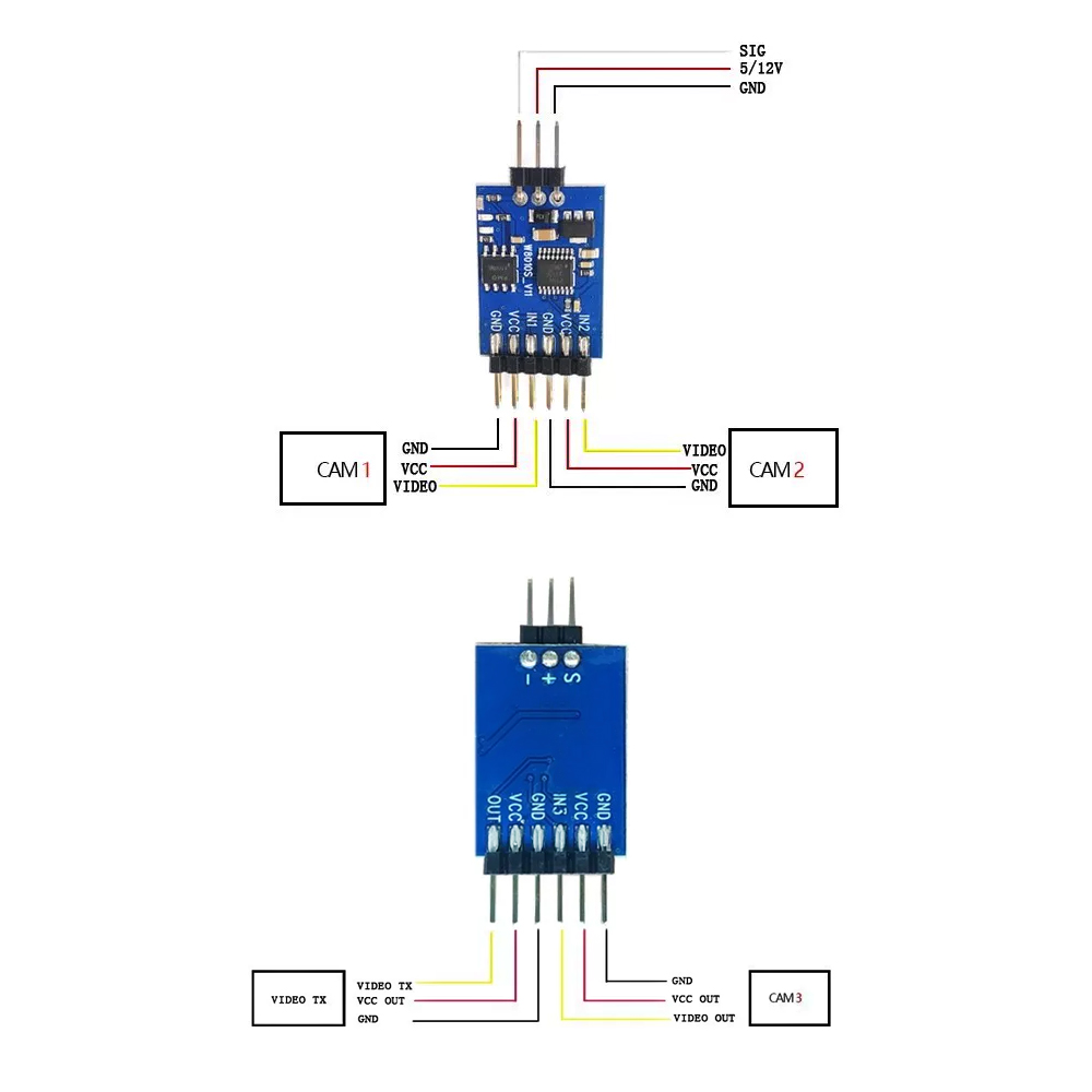 5.8G 3 Channel Video Switcher  - Fpv Drone Battery recensione e prezzo