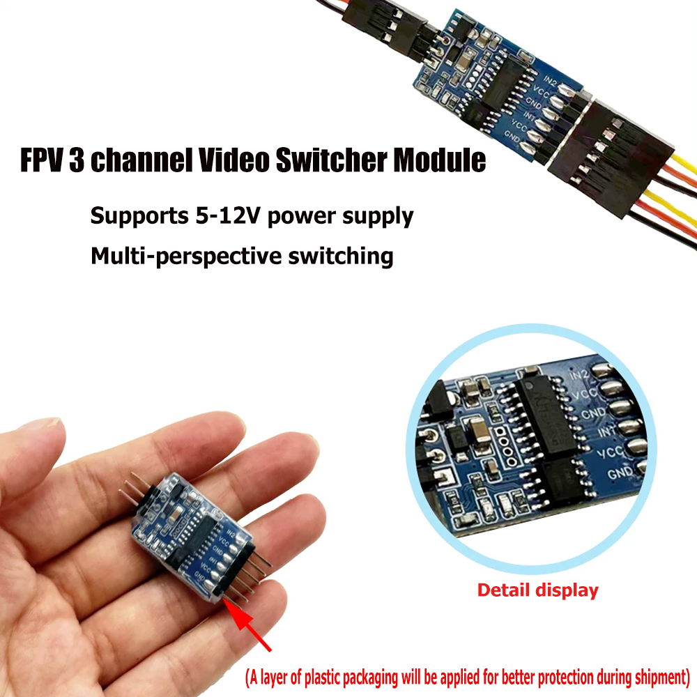 5.8G 3 Channel Video Switcher  - Fpv Drone Battery recensione e prezzo