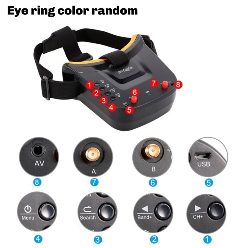 ABKQ-High-Quality VR009 5.8G 4 - Fpv Drone Goggles recensione e prezzo
