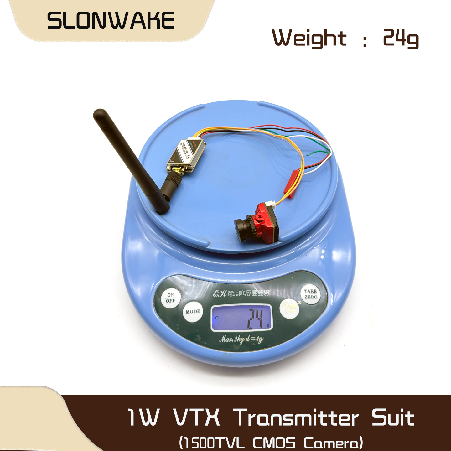 SLONWAKE  5.8G 48CH 1W VTX 100 - Fpv Drone Camera recensione e prezzo