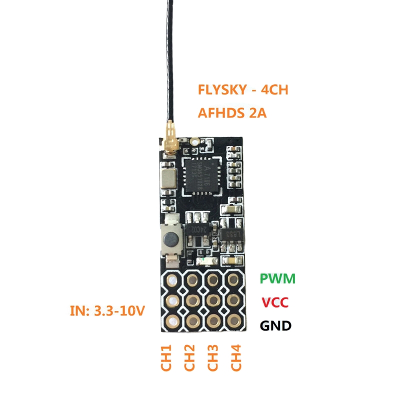 Flysky FS2A Mini Receiver 4CH  - Fpv Drone Battery recensione e prezzo
