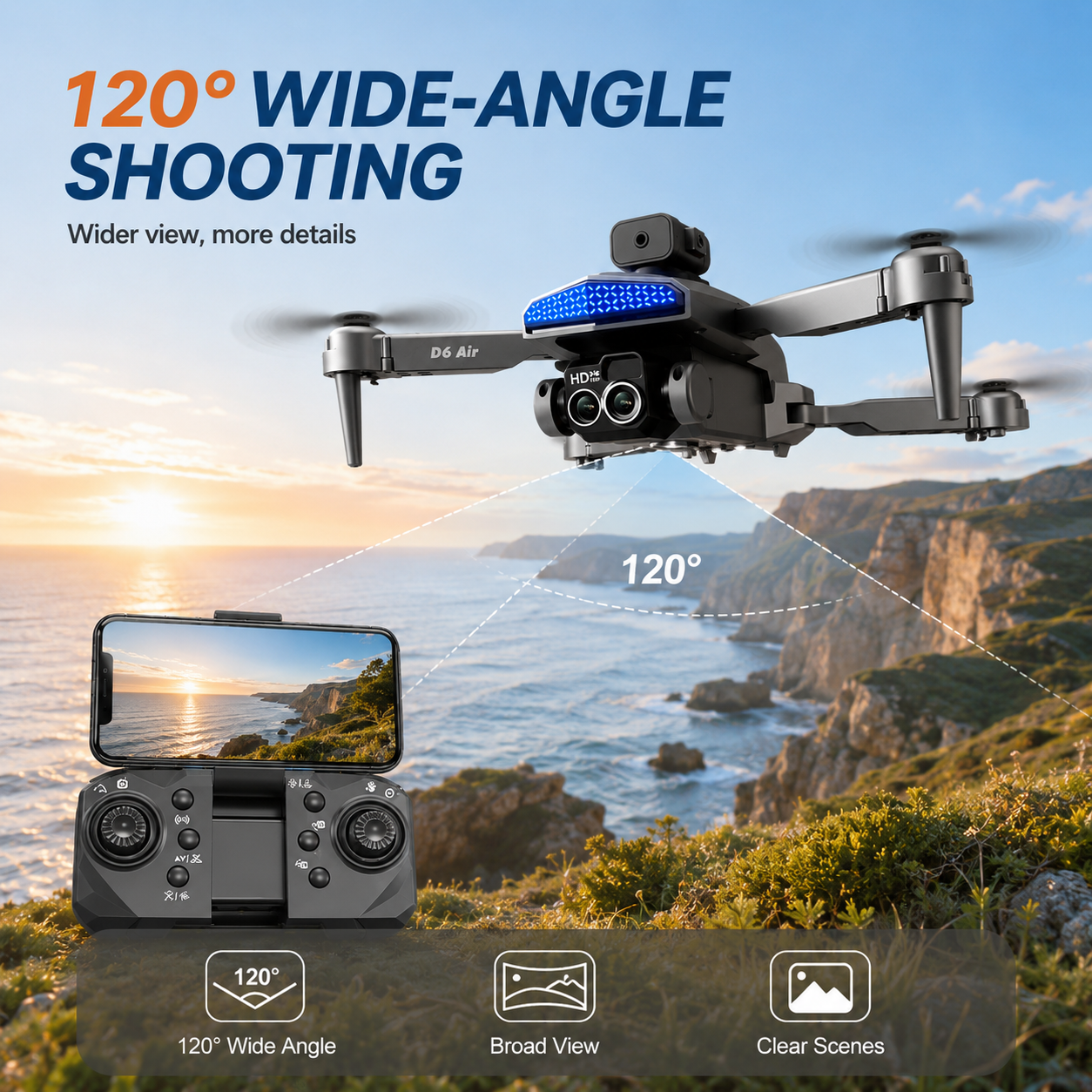 ZNLYRION D6 Air Foldable RC Dr - Fpv Drone Bag recensione e prezzo
