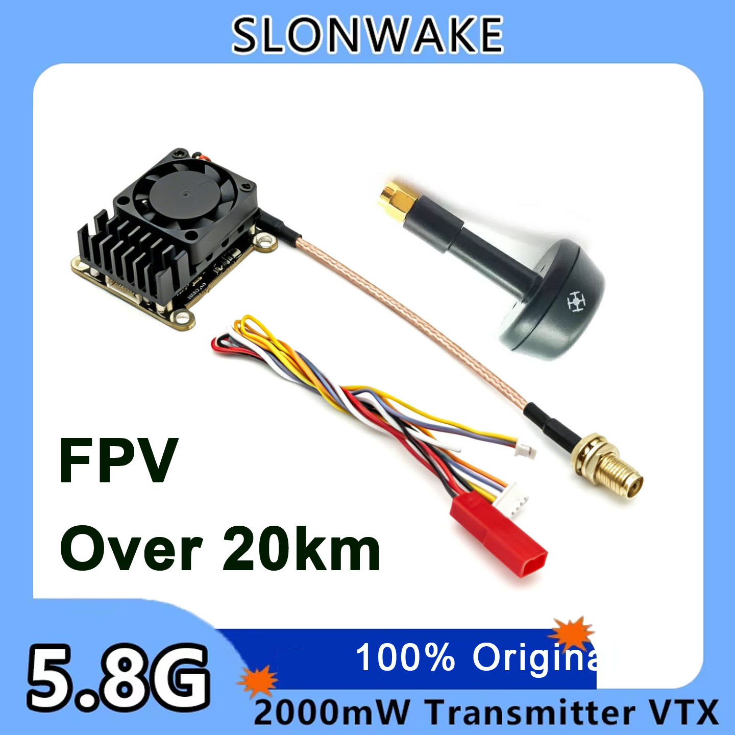 New upgrade 5.8Ghz 2W adjustab - Fpv Drone Transmitter recensione e prezzo