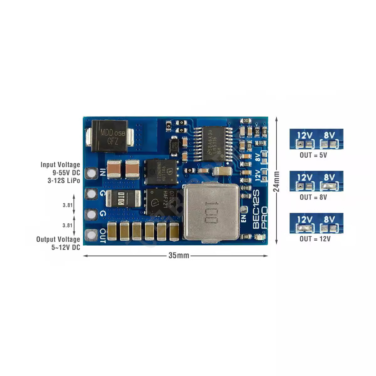BEC12S PRO 9-55V To 5V 8V 12V  - Fpv Drone Esc recensione e prezzo